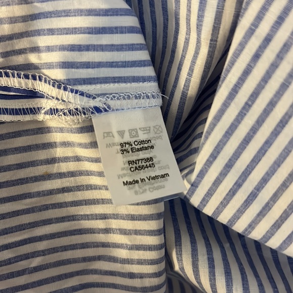 NWT J crew one shoulder striped top - Picture 4 of 5